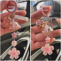 ราคา GANTUNGAN พวงกุญแจดอกซากุระแก้วขนาดเล็ก/กระเป๋า/hp/พวงกุญแจกลอง (51551947138)