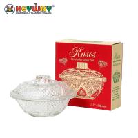 ราคา ชุดชามแก้วพร้อมฝาปิด Glass Bowl with Lid : BLS-777/1-2BB (53901230534)