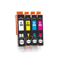ราคา [สต็อกประเทศไทย] 5 Pack hp685 685XL Ink Cartridge for Compatible with Deskjet Ink Advantage 4615 4625 3525 5525 6525 (9417307167)