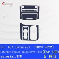ราคา For KIA Carnival 2020 2022Car Interior Center console Transparent TPU Protective film Anti scratch (49454535123)