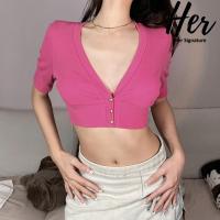 ราคา พร้อมส่ง ครอปแขนตุ๊กตา ครอปแขนสั้น ปาดไหล่แขนตุ๊กตา ปาดไหล่ไหมพรม เสื้อไปคาเฟ่ เสื้อไปทะเล เอวลอยสาวอวบ 3874 (20430895359)