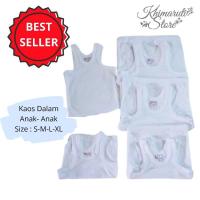 ราคา Putih KATUN เสื้อซับในเด็ก 3 ชิ้น / เสื้อซับในผ้าฝ้ายเด็ก / เสื้อซับในสีขาว (27265157332)