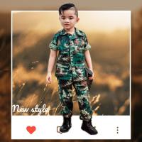 ราคา ❤️ชุดทหารบกเด็ก/ชุดทหารเด็ก2-10ปี (24063157569)