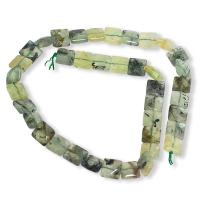 ราคา ลูกปัดหินแท้ ลักษณะเม็ดสี่เหลี่ยมจตุรัสแบนเจียเหลี่ยม หินพรีไนท์ (Prehnite) 10x10 mm - (LZ-0430 สีเขียว) (8707351929)