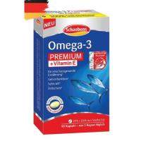 ราคา Schaebens FISH OIL SALMON OMEGA 3 + Vitamin E. น้ำมันปลาแซลมอน โอเมก้า + วิตามิน E นำเข้าจากประเทศเยอรมัน (4757257592)