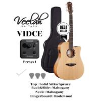 ราคา Veelah กีต้าร์โปร่งไฟฟ้า 41" Top Solid Acoustic Electric Guitar 41" รุ่น V1DCE พร้อมกระเป๋าหนา (28206703713)
