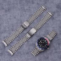 ราคา สําหรับ 22mm Seiko Samurai king SRPE33 35 SRPF79 SRPH43 SRPJ93 SBDY095 SRPG21 SRPF79 Silver Jubilee WatchBand สร้อยข้อมือสายโค้งแข็ง (25688302351)