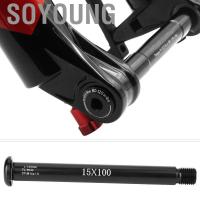 ราคา Soyoung Soyoung-th Bike Fork Axle Aluminum Alloy Front Shaft 100 x 15mm Black Cycling Barrel Hubs Tube คันโยกสำหรับ Fox SC32 34 36 (26191504883)