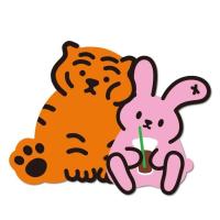 ราคา สินค้าพร้อมส่ง!! TIGER AND ICE COFFEE PORUMEE BIG & LAPTOP PORUMEE REMOVABLE STICKER (26622433775)
