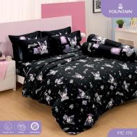 ราคา FOUNTAIN ชุดผ้าปูที่นอน คุโรมิ Kuromi FTC170 สีดำ ลิขสิทธิ์แท้ #ฟาวน์เท่น ซานริโอ Sanrio (46551148085)