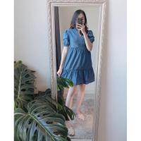 ราคา เดรสยีนส์ ใส่สบาย มือ1 ใส่คลุมท้องได้ (7471837492)