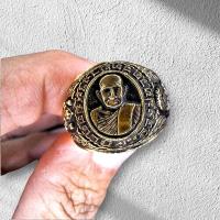 ราคา 2 แหวนหลวงพ่อทวดวัดช้างให้ปัตตานีเนื้อทองผสมเหมือนทองเคท้องวงมีจาร (28264606908)