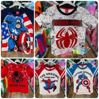 ราคา ใหม่ พร้อมส่ง เสื้อเด็กซุปเปอร์ฮีโร่ ซุปเปอร์แมน กัปตันอเมริกา ลิขสิทธิ์แท้ (5390798079)