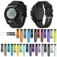 ราคา 26mm 22mm Smart Watch Band Strap for Garmin Fenix 5X 5 Plus 3 3HR D2 S60 GPS Watch Silicone Easyfit Wristband (7212035688)