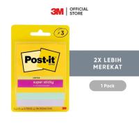 ราคา 3M Post-it Super Sticky Notes 3x3" 3321-3SSJP SWT บรรจุ 3 แผ่น (3 x 45 แผ่น) (53253866310)