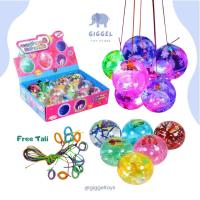 ราคา [ Giggel ] ไฟ LED Bekel / ลูกบอลยาง LED Light Up พร้อมเชือก / ของเล่นลูกบอลกระพริบ (26015363341)