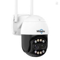 ราคา Hiseeu WHDC12 4MP Wireless Monitor กล้อง Dual-Lens Wall Mount สมาร์ท WiFi กล้อง 8X ซูม IP66 กันน้ําสี Night Vision Two-Way Talk Motion Detection การติดตามอัตโนมัติ PTZ Rotatabl (28186587552)
