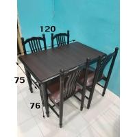 ราคา ชุดโต๊ะอาหารไม้ พร้อมเก้าอี้ 4 ตัว (8663397465)