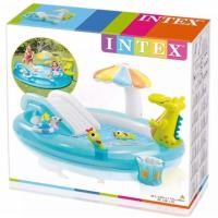 ราคา Intex สระเป่าลม สไลเดอร์จระเข้น้อยและผองพื่อน (2441708585)