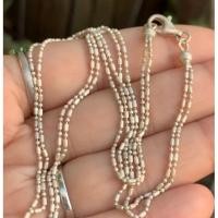 ราคา สร้อยคอเงินแท้ 925 สองเส้นคู่ งานเก่าสวยยมากก (18651497894)