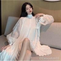 ราคา ™❃มินิเดรสอัดพลีทสีขาว ดีไซด์คอเต่าผูกคอหลังป้ายypyพร้อมส่ง (4793234503)