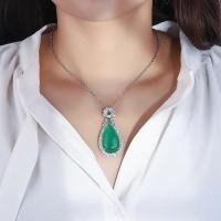 ราคา Jade 100%หยกแท้ | สร้อยคอหยกจี้หยดน้ำ | สร้อยเงินแท้ 92.5% | หยกคุณภาพสูง (29324893321)