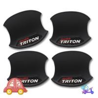ราคา เบ้ากลม เบ้ารองมือเปิดประตู All New Triton สีดำด้าน 4 ชิ้น 4ประตู Mitsubishi L200 Triton Plus 4x2 4x4 ปี2005 - 2019 (4791274851)