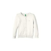 ราคา เสื้อผ้าเด็ก เสื้อคาร์ดิแกนสีขาวเนื้อผ้านิ่มน่าใส่มากๆ ของ Benetton ด้านหน้าติดกระดุมเอวจั๊มพ์ (1504890110)