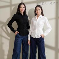 ราคา KEMEJA Chill Shirt เสื้อเชิ้ตแขนยาวเข้ารูปผู้หญิง เสื้อทํางาน. เสื้อเข้ารูปแขนยาวผู้หญิง (49100939793)