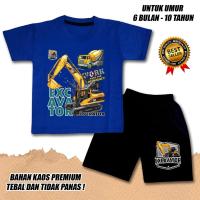ราคา KATUN BOYS GIRLS SHORT SLEEVED SET EXCAVATOR BOYS T-SHIRTS 3 COTTON MATERIAL DTF CLN สีดํา (29529699338)