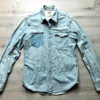 ราคา แท้ เสื้อเชิ้ต LEVI’S ผู้ชาย แขนยาว เดนิม ยีนส์ เวสเทิร์นเชิ้ต สีฟ้าไลท์บลู denim western levis shirt แฟชั่น ลีวายส์ (22545679406)