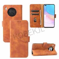 ราคา Huawei Nova 8i Flip Magnetic Buckle Phone Stand Holder Case Huawei Nova 8i 8 i Nova8 Nova8i Case Wallet PU Leather Back Cover (40016381910)