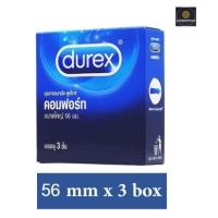 ราคา ถุงยาง56 Durex Comfort 56 mm ดูเร็กซ์ คอมฟอร์ท ขนาด 56 มม บรรจุ 3 ชิ้น [3 กล่อง] ถุงยางอนามัย ผิวเรียบ ผนังไม่ขนาน (11199178172)