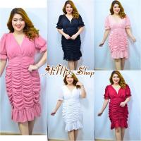 ราคา AiMiss Shop เดรสสาวอวบ เสื้อผ้าคนอ้วน ชุดออกงาน เดรสราตรี (19153329354)