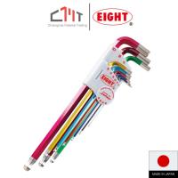 ราคา Eight ประแจหัวบอลเตเปอร์ ยาว แบบชุปสี 1.5-10 mm. 9 ตัวชุด No.TLC-S9N (7815258281)