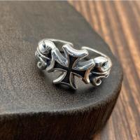 ราคา 925 Sterling Silver Vintage Seiko Cross Open Ring (56805281565)