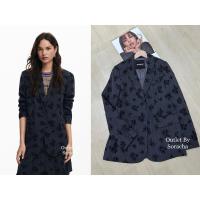 ราคา Desigual Blazer เสื้อสูททอลาย สีดำ ผ้าดี งานแท้ งานสวยเกินราคา (42901356505)