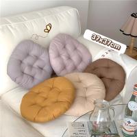 ราคา เบาะรองนั่งทรงกลม หมอนรองนั่ง สีพื้น ขนาด 37 x 37ซม. หมอนรองคอ หมอนอิง (55305250181)