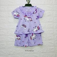 ราคา ชุดนอนเด็กผู้หญิง ลายม้าโพนี่น่ารัก ไซส์6เดือน-6ปี ชุดนอนเด็กหญิงแขนสั้นขาสั้น (28583500770)
