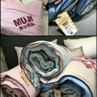 ราคา ⚓ พร้อมส่ง ผ้าห่ม MUJI⚓ ผลิตจากผ้า Cotton ผสมกับไหมญี่ปุ่น นุ่ม สวย หรู เหมาะกับอากาศบ้านเรา (1665393777)