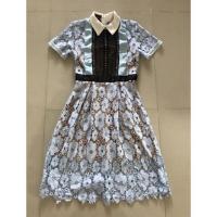 ราคา เดรสลูกไม้สีฟ้า มือ 2 ไซส์ L แพทเทิล M ป้าย Orange Juice (487563715)