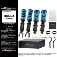 ราคา Honda Accord 2008-2012 / Acura TSX 2009-2014 โช๊คอัพปรับเกลียว ชุดโหลด T6 ปรับ 24 ระดับ คอยล์สปริง สตรัทแต่งรถซิ่ง (29338805574)