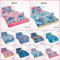 ราคา TOTO [ครบชุด รวมนวม] ผ้าปูที่นอน+นวม 3.5/5/6 ฟุต 3.5/5/6 ฟุต ลายสติทช์ Stitch ลิขสิทธิ์แท้ 100% ยี่ห้อโตโต้ ST84 ST85 (19658037575)