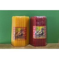 ราคา เทียนหนักบาทเต่ามังกร เหลือง แดง ขาว และเทียนดำ ชมพู ส้ม เขียว ฟ้า (3242038581)