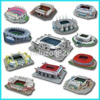 ราคา DIY Miniature สนามฟุตบอลชุดประกอบ 3D สนามฟุตบอลปริศนา Prince Park สนามกีฬาแมนเชสเตอร์สนามกีฬาของขวั (24379979116)