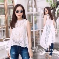 ราคา เสื้อลูกไม้ หน้าสั้นหลังยาว ระบายหลังหางปลา (953764177)