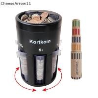 ราคา CHE PVC เครื่องคัดแยกเหรียญอัตโนมัติ 5-in-1 พร้อมที่ห่อเหรียญ - เครื่องนับเหรียญด่วนและแม่นยํา, แบบพกพาเปลี่ยน Organizer Bank Jar TH (26489255893)