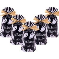 ราคา VIFOME 24 PCS ฮาโลวีนโปรดปรานกระเป๋า Ghost Treat กระเป๋าถุงของขวัญพลาสติก Drawstring กระเป๋า Candy Goodies กระเป๋าห่อของขวัญกระเป๋าปาร์ตี้ฮาโลวีนตกแต่ง (48601919885)