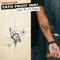 ราคา สติ๊กเกอร์รอยสักชั่วคราวหมึกผลไม้ รอยสักชั่วคราวติดทนนาน ติดทนนาน 15 วัน 400 (55401437539)