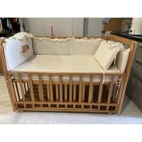 ราคา เตียงเด็กเตียงไม้ญี่ปุ่นมือสองมีเบาะรองมีกันกระแทก (4476527983)